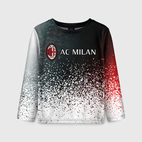 Детский лонгслив 3D с принтом AC MILAN / МИЛАН в городе Новоалтайск, 100% полиэстер | длинные рукава, круглый вырез горловины, полуприлегающий силуэт
 | ac | ac milan | acm | football | logo | milan | sport | клуб | лого | логотип | логотипы | милан | символ | символы | спорт | форма | футбол | футбольная | футбольный