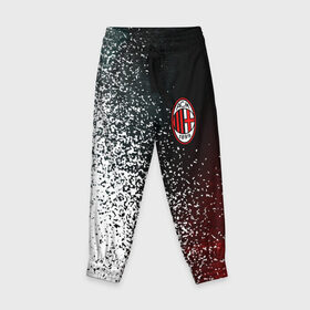 Детские брюки 3D с принтом AC MILAN / МИЛАН в городе Новоалтайск, 100% полиэстер | манжеты по низу, эластичный пояс регулируется шнурком, по бокам два кармана без застежек, внутренняя часть кармана из мелкой сетки | ac | ac milan | acm | football | logo | milan | sport | клуб | лого | логотип | логотипы | милан | символ | символы | спорт | форма | футбол | футбольная | футбольный