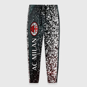 Мужские брюки 3D с принтом AC MILAN / МИЛАН в городе Новоалтайск, 100% полиэстер | манжеты по низу, эластичный пояс регулируется шнурком, по бокам два кармана без застежек, внутренняя часть кармана из мелкой сетки | 
