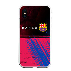 Чехол для iPhone XS Max матовый с принтом BARCELONA / БАРСЕЛОНА в городе Новоалтайск, Силикон | Область печати: задняя сторона чехла, без боковых панелей | Тематика изображения на принте: barca | barcelona | barsa | barselona | fcb | logo | messi | барса | барселона | знак | клуб | лого | логотип | логотипы | месси | символ | символы | футбол | футбольная | футбольный