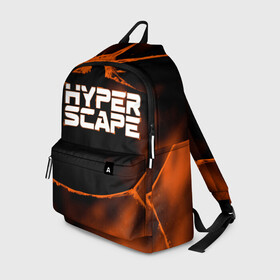 Рюкзак 3D с принтом Hyper Scape. в городе Новоалтайск, 100% полиэстер | лямки с регулируемой длиной, сверху петелька, чтобы рюкзак можно было повесить на вешалку. Основное отделение закрывается на молнию, как и внешний карман. Внутри два дополнительных кармана, один из которых закрывается на молнию. По бокам два дополнительных кармашка | esport | games | hyper scape | twitch | игроки | игролюбители | игроманы | игры | киберспорт | королевская битва | корона | твич | хупер скайп | хупер скайпе