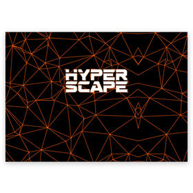 Поздравительная открытка с принтом Hyper Scape. в городе Новоалтайск, 100% бумага | плотность бумаги 280 г/м2, матовая, на обратной стороне линовка и место для марки
 | esport | games | hyper scape | twitch | игроки | игролюбители | игроманы | игры | киберспорт | королевская битва | корона | твич | хупер скайп | хупер скайпе