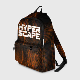 Рюкзак 3D с принтом Hyper Scape. в городе Новоалтайск, 100% полиэстер | лямки с регулируемой длиной, сверху петелька, чтобы рюкзак можно было повесить на вешалку. Основное отделение закрывается на молнию, как и внешний карман. Внутри два дополнительных кармана, один из которых закрывается на молнию. По бокам два дополнительных кармашка | esport | games | hyper scape | twitch | игроки | игролюбители | игроманы | игры | киберспорт | королевская битва | корона | твич | хупер скайп | хупер скайпе