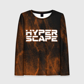 Женский лонгслив 3D с принтом Hyper Scape. в городе Новоалтайск, 100% полиэстер | длинные рукава, круглый вырез горловины, полуприлегающий силуэт | esport | games | hyper scape | twitch | игроки | игролюбители | игроманы | игры | киберспорт | королевская битва | корона | твич | хупер скайп | хупер скайпе