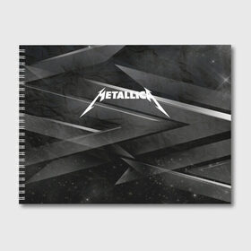 Альбом для рисования с принтом Metallica в городе Новоалтайск, 100% бумага
 | матовая бумага, плотность 200 мг. | Тематика изображения на принте: metallica | music | rock | американская рок группа | метал группа | металлика | музыка | рок | рок группа | трэш метал | хеви метал