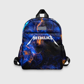 Детский рюкзак 3D с принтом Metallica. в городе Новоалтайск, 100% полиэстер | лямки с регулируемой длиной, сверху петелька, чтобы рюкзак можно было повесить на вешалку. Основное отделение закрывается на молнию, как и внешний карман. Внутри дополнительный карман. По бокам два дополнительных кармашка | Тематика изображения на принте: metallica | music | rock | американская рок группа | метал группа | металлика | музыка | рок | рок группа | трэш метал | хеви метал