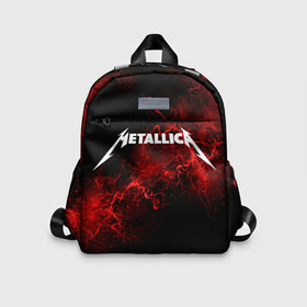 Детский рюкзак 3D с принтом Metallica. в городе Новоалтайск, 100% полиэстер | лямки с регулируемой длиной, сверху петелька, чтобы рюкзак можно было повесить на вешалку. Основное отделение закрывается на молнию, как и внешний карман. Внутри дополнительный карман. По бокам два дополнительных кармашка | Тематика изображения на принте: metallica | music | rock | американская рок группа | метал группа | металлика | музыка | рок | рок группа | трэш метал | хеви метал