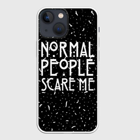 Чехол для iPhone 13 mini с принтом Normal People Scare Me. в городе Новоалтайск,  |  | american horror story | games | normal people scare me | аутизм | документальный фильм об аутизме | игры | кино | люди | нормал пипл скар ми | очень странные дела | фильмы