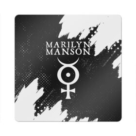 Магнит виниловый Квадрат с принтом MARILYN MANSON / М. МЭНСОН в городе Новоалтайск, полимерный материал с магнитным слоем | размер 9*9 см, закругленные углы | Тематика изображения на принте: logo | manson | marilyn | music | rock | группа | лого | логотип | логотипы | менсон | мерилин | мерлин | музыка | мэнсон | мэрилин | рок | символ