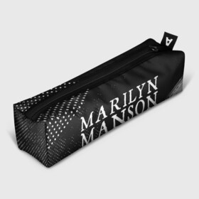 Пенал 3D с принтом MARILYN MANSON М МЭНСОН в городе Новоалтайск, 100% полиэстер | плотная ткань, застежка на молнии | Тематика изображения на принте: logo | manson | marilyn | music | rock | группа | лого | логотип | логотипы | менсон | мерилин | мерлин | музыка | мэнсон | мэрилин | рок | символ