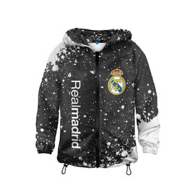 Детская ветровка 3D с принтом REAL MADRID / РЕАЛ МАДРИД в городе Новоалтайск, 100% полиэстер | подол и капюшон оформлены резинкой с фиксаторами, по бокам два кармана без застежек, один потайной карман на груди | football | logo | madrid | real | realmadrid | sport | клуб | лого | логотип | логотипы | мадрид | реал | реалмадрид | символ | символы | спорт | форма | футбол | футбольная