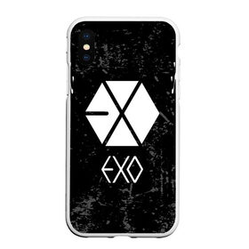 Чехол для iPhone XS Max матовый с принтом EXO BAND. в городе Новоалтайск, Силикон | Область печати: задняя сторона чехла, без боковых панелей | baekhyun | chanyeol | d.o. | exo | exo band | exo k | exo m | kai | kris | lay | luhan | sehun | suho | tao | xiumin | пэкхён | чен | экзо | эхо
