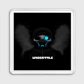 Магнит 55*55 с принтом UNDERTALE в городе Новоалтайск, Пластик | Размер: 65*65 мм; Размер печати: 55*55 мм | Тематика изображения на принте: sans | undertale | андертале | андертейл | игра | подземная история | подземная сказка | санс | ундертале
