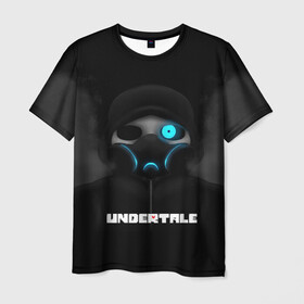 Мужская футболка 3D с принтом UNDERTALE в городе Новоалтайск, 100% полиэфир | прямой крой, круглый вырез горловины, длина до линии бедер | sans | undertale | андертале | андертейл | игра | подземная история | подземная сказка | санс | ундертале