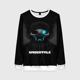 Женский свитшот 3D с принтом UNDERTALE в городе Новоалтайск, 100% полиэстер с мягким внутренним слоем | круглый вырез горловины, мягкая резинка на манжетах и поясе, свободная посадка по фигуре | sans | undertale | андертале | андертейл | игра | подземная история | подземная сказка | санс | ундертале