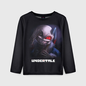 Детский лонгслив 3D с принтом UNDERTALE в городе Новоалтайск, 100% полиэстер | длинные рукава, круглый вырез горловины, полуприлегающий силуэт
 | sans | undertale | андертале | андертейл | игра | подземная история | подземная сказка | санс | ундертале