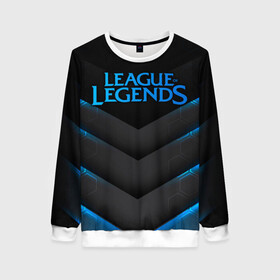 Женский свитшот 3D с принтом League of Legends в городе Новоалтайск, 100% полиэстер с мягким внутренним слоем | круглый вырез горловины, мягкая резинка на манжетах и поясе, свободная посадка по фигуре | jinx | kda | league | lol | moba | pentakill | riot | rise | rus | skins | варвик | варус | воин | легенд | лига | лол | маг | стрелок | танк | чемпион