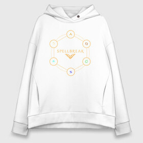 Женское худи Oversize хлопок с принтом SPELLBREAK в городе Новоалтайск, френч-терри — 70% хлопок, 30% полиэстер. Мягкий теплый начес внутри —100% хлопок | боковые карманы, эластичные манжеты и нижняя кромка, капюшон на магнитной кнопке | break | pyromancer | royal battle | spell | spell break | spellbreak | stoneshaper | tempest | toxicologist | toxicologist spellbreak | игра | королевская битва | магические перчатки | магия | фентези