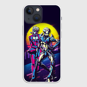Чехол для iPhone 13 mini с принтом Кира джоджо на закате в городе Новоалтайск,  |  | anime | jojo | jojo bizarre adventure | jojo’s bizarre adventure | аниме | джоджо | манга | невероятные приключения джоджо