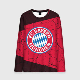 Мужской лонгслив 3D с принтом FC BAYERN / БАВАРИЯ в городе Новоалтайск, 100% полиэстер | длинные рукава, круглый вырез горловины, полуприлегающий силуэт | bayern | club | fc | footbal | logo | бавария | знак | клуб | лого | логотип | логотипы | символ | символы | форма | футбол | футбольная | футбольный