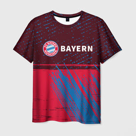 Мужская футболка 3D с принтом FC BAYERN / БАВАРИЯ в городе Новоалтайск, 100% полиэфир | прямой крой, круглый вырез горловины, длина до линии бедер | bayern | club | fc | footbal | logo | бавария | знак | клуб | лого | логотип | логотипы | символ | символы | форма | футбол | футбольная | футбольный