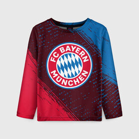 Детский лонгслив 3D с принтом FC BAYERN / БАВАРИЯ в городе Новоалтайск, 100% полиэстер | длинные рукава, круглый вырез горловины, полуприлегающий силуэт
 | bayern | club | fc | footbal | logo | бавария | знак | клуб | лого | логотип | логотипы | символ | символы | форма | футбол | футбольная | футбольный