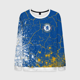 Мужской свитшот 3D с принтом CHELSEA F.C. / ЧЕЛСИ в городе Новоалтайск, 100% полиэстер с мягким внутренним слоем | круглый вырез горловины, мягкая резинка на манжетах и поясе, свободная посадка по фигуре | 