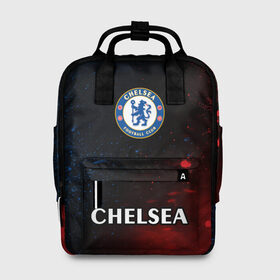 Женский рюкзак 3D с принтом CHELSEA F.C. / ЧЕЛСИ в городе Новоалтайск, 100% полиэстер | лямки с регулируемой длиной, сверху ручки, чтобы рюкзак нести как сумку. Основное отделение закрывается на молнию, как и внешний карман. Внутри два дополнительных кармана, один из которых закрывается на молнию. По бокам два дополнительных кармашка, куда поместится маленькая бутылочка
 | Тематика изображения на принте: 