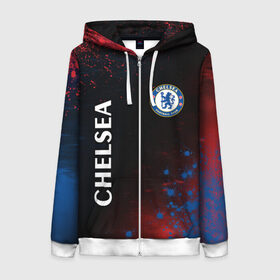Женская толстовка 3D на молнии с принтом CHELSEA F.C. / ЧЕЛСИ в городе Новоалтайск, 100% полиэстер | длина до линии бедра, манжеты и пояс оформлены мягкой тканевой резинкой, двухслойный капюшон со шнурком для регулировки, спереди молния, по бокам два кармана | chelsea | club | footbal | logo | знак | клуб | логотип | логотипы | символ | символы | форма | футбол | футбольная | футбольный | челси