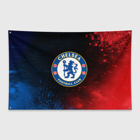 Флаг-баннер с принтом CHELSEA F.C. / ЧЕЛСИ в городе Новоалтайск, 100% полиэстер | размер 67 х 109 см, плотность ткани — 95 г/м2; по краям флага есть четыре люверса для крепления | chelsea | club | footbal | logo | знак | клуб | логотип | логотипы | символ | символы | форма | футбол | футбольная | футбольный | челси