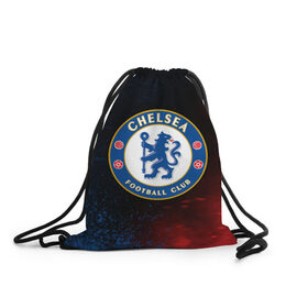 Рюкзак-мешок 3D с принтом CHELSEA F.C. / ЧЕЛСИ в городе Новоалтайск, 100% полиэстер | плотность ткани — 200 г/м2, размер — 35 х 45 см; лямки — толстые шнурки, застежка на шнуровке, без карманов и подкладки | Тематика изображения на принте: chelsea | club | footbal | logo | знак | клуб | логотип | логотипы | символ | символы | форма | футбол | футбольная | футбольный | челси
