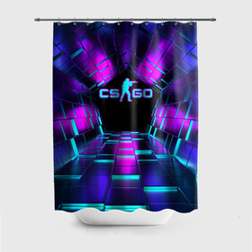 Штора 3D для ванной с принтом CS GO Neon Cubes в городе Новоалтайск, 100% полиэстер | плотность материала — 100 г/м2. Стандартный размер — 146 см х 180 см. По верхнему краю — пластиковые люверсы для креплений. В комплекте 10 пластиковых колец | beast | counter strike | cs | cs go | csgo | cubes | game | howl | hyper | hyperbeast | logo cs go | neon | аркада | вой | гипер бест | го | игра | компьютерная игра | контр страйк | контра | кс | кс гов | кубы | логотип кс го | неон | оружие 