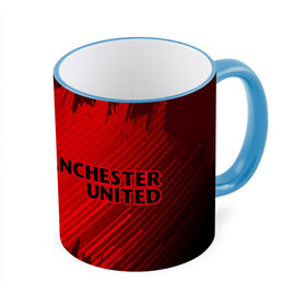 Кружка с принтом MANCHESTER UNITED в городе Новоалтайск, керамика | ёмкость 330 мл | club | footbal | logo | manchester | united | знак | клуб | лого | логотип | логотипы | манчестер | символ | символы | форма | футбол | футбольная | футбольный | юнайтед