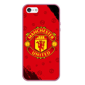 Чехол для iPhone 5/5S матовый с принтом MANCHESTER UNITED в городе Новоалтайск, Силикон | Область печати: задняя сторона чехла, без боковых панелей | Тематика изображения на принте: club | footbal | logo | manchester | united | знак | клуб | лого | логотип | логотипы | манчестер | символ | символы | форма | футбол | футбольная | футбольный | юнайтед