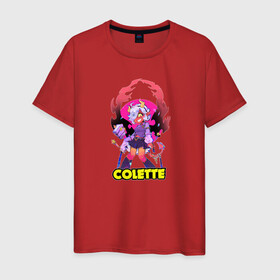 Мужская футболка хлопок с принтом Brawl STARS (COLETTE) в городе Новоалтайск, 100% хлопок | прямой крой, круглый вырез горловины, длина до линии бедер, слегка спущенное плечо. | brawl | colette | leon | moba | stars | supercell | арт | игра | коллаж | паттерн