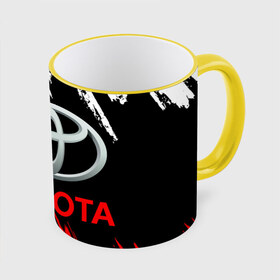 Кружка с принтом TOYOTA. в городе Новоалтайск, керамика | ёмкость 330 мл | Тематика изображения на принте: 2020 | auto | sport | toyota | авто | автомобиль | автомобильные | бренд | марка | машины | спорт | тойота