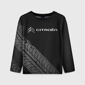 Детский лонгслив 3D с принтом CITROEN в городе Новоалтайск, 100% полиэстер | длинные рукава, круглый вырез горловины, полуприлегающий силуэт
 | citroen | авто | автомобиль | логотип | марка | машина | надпись | ситроен | текстура