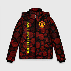 Зимняя куртка для мальчиков 3D с принтом Manchester United Дьяволы в городе Новоалтайск, ткань верха — 100% полиэстер; подклад — 100% полиэстер, утеплитель — 100% полиэстер | длина ниже бедра, удлиненная спинка, воротник стойка и отстегивающийся капюшон. Есть боковые карманы с листочкой на кнопках, утяжки по низу изделия и внутренний карман на молнии. 

Предусмотрены светоотражающий принт на спинке, радужный светоотражающий элемент на пуллере молнии и на резинке для утяжки | 