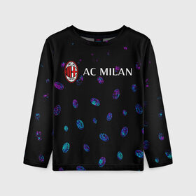 Детский лонгслив 3D с принтом AC MILAN / МИЛАН в городе Новоалтайск, 100% полиэстер | длинные рукава, круглый вырез горловины, полуприлегающий силуэт
 | ac | ac milan | acm | football | logo | milan | sport | клуб | лого | логотип | логотипы | милан | символ | символы | спорт | форма | футбол | футбольная | футбольный