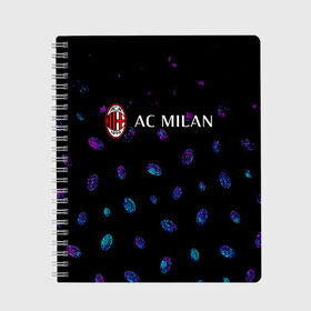 Тетрадь с принтом AC MILAN / МИЛАН в городе Новоалтайск, 100% бумага | 48 листов, плотность листов — 60 г/м2, плотность картонной обложки — 250 г/м2. Листы скреплены сбоку удобной пружинной спиралью. Уголки страниц и обложки скругленные. Цвет линий — светло-серый
 | Тематика изображения на принте: ac | ac milan | acm | football | logo | milan | sport | клуб | лого | логотип | логотипы | милан | символ | символы | спорт | форма | футбол | футбольная | футбольный