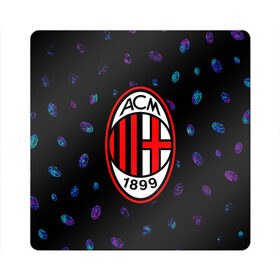 Магнит виниловый Квадрат с принтом AC MILAN / МИЛАН в городе Новоалтайск, полимерный материал с магнитным слоем | размер 9*9 см, закругленные углы | Тематика изображения на принте: 