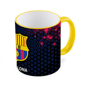 Кружка с принтом BARCELONA / БАРСЕЛОНА в городе Новоалтайск, керамика | ёмкость 330 мл | barca | barcelona | barsa | barselona | fcb | logo | messi | барса | барселона | знак | клуб | лого | логотип | логотипы | месси | символ | символы | футбол | футбольная | футбольный