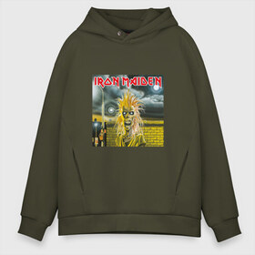 Мужское худи Oversize хлопок с принтом IRON MAIDEN 1 в городе Новоалтайск, френч-терри — 70% хлопок, 30% полиэстер. Мягкий теплый начес внутри —100% хлопок | боковые карманы, эластичные манжеты и нижняя кромка, капюшон на магнитной кнопке | iron maiden | music | rock | музыка | рок