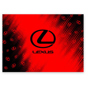 Поздравительная открытка с принтом LEXUS / ЛЕКСУС в городе Новоалтайск, 100% бумага | плотность бумаги 280 г/м2, матовая, на обратной стороне линовка и место для марки
 | auto | lexus | logo | moto | symbol | авто | автомобиль | гонки | лексус | лого | логотип | логотипы | марка | машина | мото | символ | символы