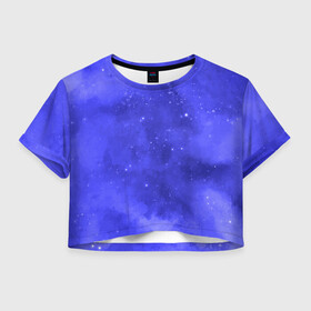 Женская футболка Crop-top 3D с принтом АКВАРЕЛЬНАЯ КРАСКА  в городе Новоалтайск, 100% полиэстер | круглая горловина, длина футболки до линии талии, рукава с отворотами | акварель | брызги | брызги красок | кляксы | краска | мазки | масляная краска | неон | неоновая | подтеки | пятна | разводы | разноцветный