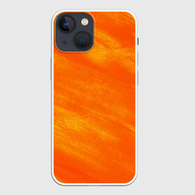 Чехол для iPhone 13 mini с принтом ОРАНЖЕВАЯ КРАСКА в городе Новоалтайск,  |  | акварель | брызги | брызги красок | кляксы | краска | мазки | масляная краска | неон | неоновая | подтеки | пятна | разводы | разноцветный