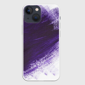 Чехол для iPhone 13 mini с принтом ФИОЛЕТОВАЯ КРАСКА в городе Новоалтайск,  |  | акварель | брызги | брызги красок | кляксы | краска | мазки | масляная краска | неон | неоновая | подтеки | пятна | разводы | разноцветный
