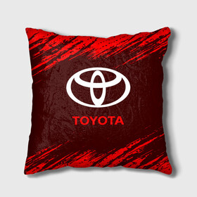 Подушка 3D с принтом TOYOTA / ТОЙОТА в городе Новоалтайск, наволочка – 100% полиэстер, наполнитель – холлофайбер (легкий наполнитель, не вызывает аллергию). | состоит из подушки и наволочки. Наволочка на молнии, легко снимается для стирки | auto | camry | corolla | cruiser | land | logo | moto | rav | supra | toyota | авенсис | авто | автомобиль | камри | королла | крузер | ленд | лого | логотип | логотипы | марка | мото | рав | символ | тоета | тоеты | тойота | тойоты