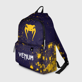 Рюкзак 3D с принтом VENUM / ВЕНУМ в городе Новоалтайск, 100% полиэстер | лямки с регулируемой длиной, сверху петелька, чтобы рюкзак можно было повесить на вешалку. Основное отделение закрывается на молнию, как и внешний карман. Внутри два дополнительных кармана, один из которых закрывается на молнию. По бокам два дополнительных кармашка | 