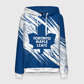 Женская толстовка 3D с принтом Toronto Maple Leafs,  в городе Новоалтайск, 100% полиэстер  | двухслойный капюшон со шнурком для регулировки, мягкие манжеты на рукавах и по низу толстовки, спереди карман-кенгуру с мягким внутренним слоем. | Тематика изображения на принте: hockey | maple leafs | nhl | toronto | toronto maple leafs | usa | мейпл лифс | нхл | спорт | сша | торонто | торонто мейпл лифс | хоккей | шайба